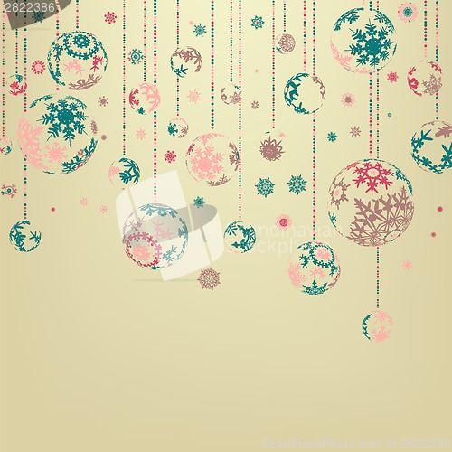 Image of Background with Christmas balls. EPS 8