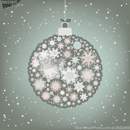 Image of Beautiful Christmas ball illustration. EPS 8