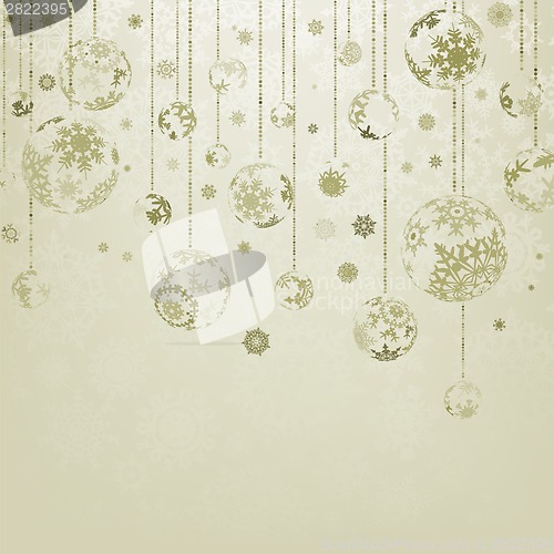 Image of Merry christmas vintage elegant card. EPS 8