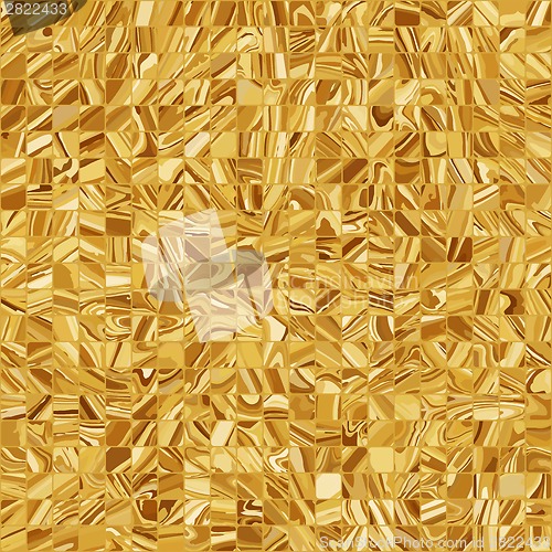 Image of Gold mosaic background. EPS 8