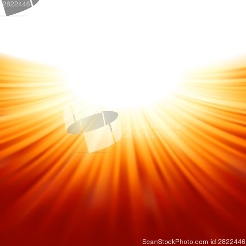 Image of Sunburst rays of sunlight tenplate. EPS 8