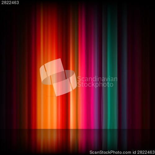 Image of Aurora Borealis. Colorful abstract. EPS 8