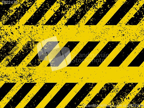 Image of A grungy and worn hazard stripes texture. EPS 8