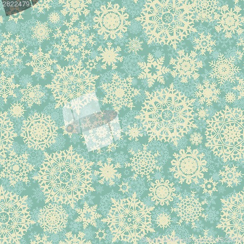 Image of Christmas pattern snowflake background. EPS 8