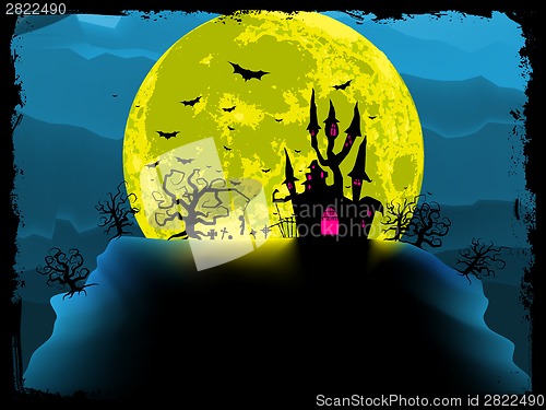 Image of Spooky halloween background. EPS 8
