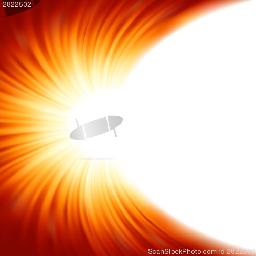 Image of Sunburst rays of sunlight tenplate. EPS 8