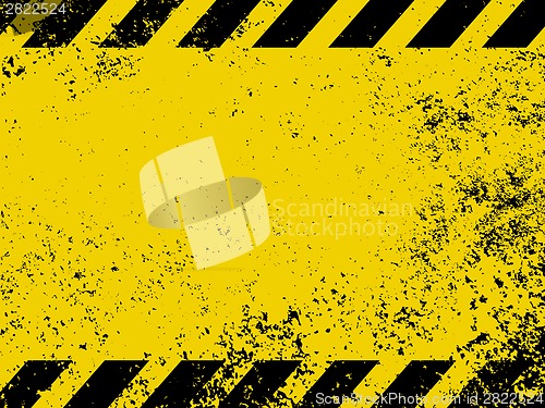 Image of A grungy and worn hazard stripes texture. EPS 8