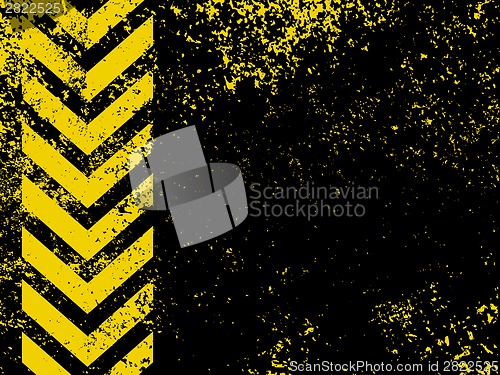 Image of A grungy and worn hazard stripes texture. EPS 8