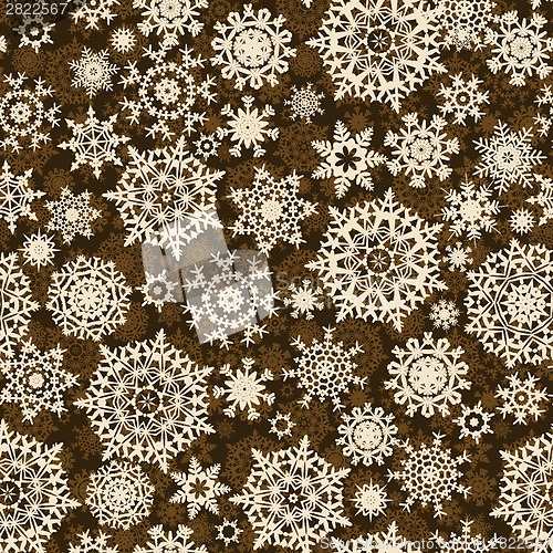 Image of Christmas pattern snowflake background. EPS 8