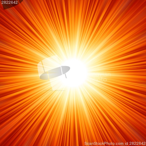 Image of Light burst, fireworks, lens flare. EPS 8