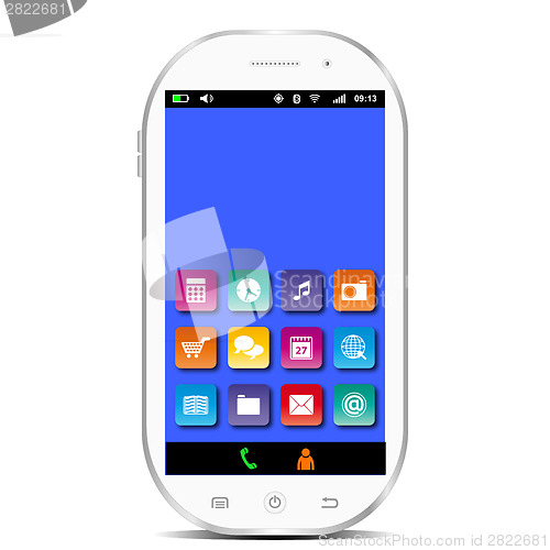 Image of White smartphone