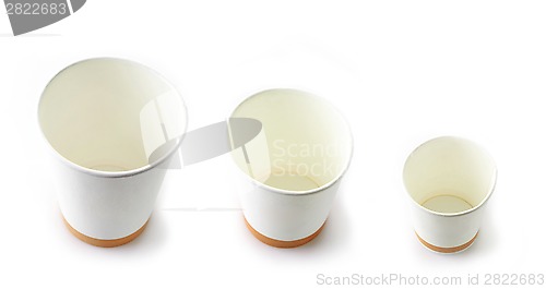 Image of paper take away coffee cups