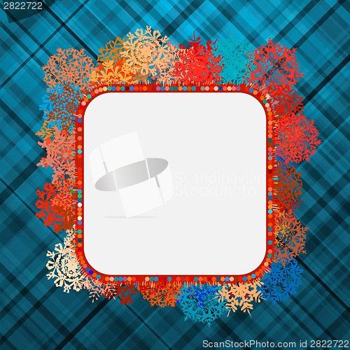 Image of Template frame design for xmas card. EPS 8