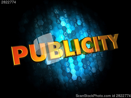 Image of Publicity - Gold 3D Words.