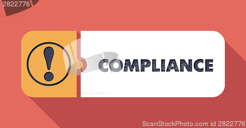 Image of Compliance on Scarlet in Flat Design.