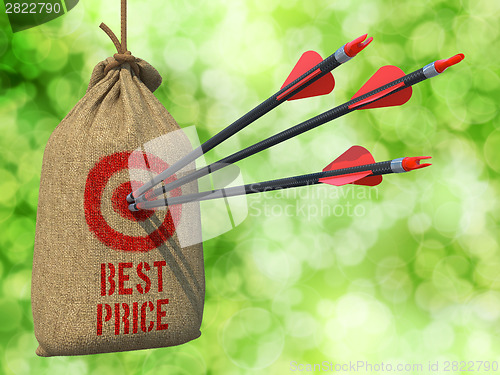 Image of Best Price - Arrows Hit in Red Mark Target.