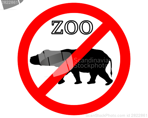 Image of Hippo in zoo prohibited