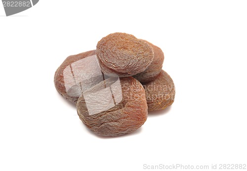 Image of Detailed and colorful image of dried apricots