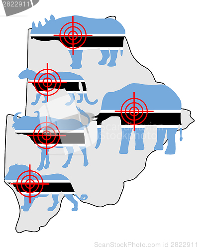 Image of Big Five cross hairs Botswana