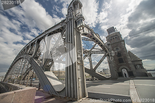 Image of Bolsheokhtinsky Bridge in Sankt Petersburg