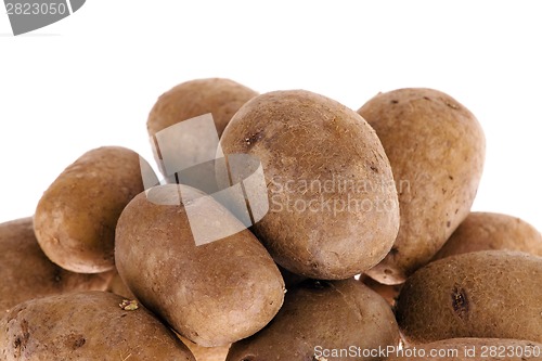 Image of Potatoes isolated on white