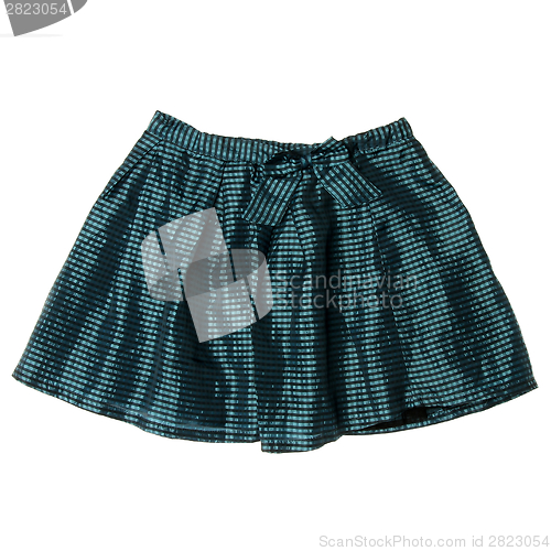 Image of Green plaid mini skirt