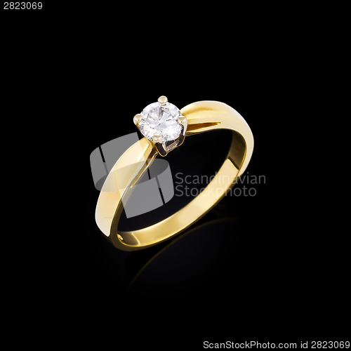 Image of Engagement ring with diamond