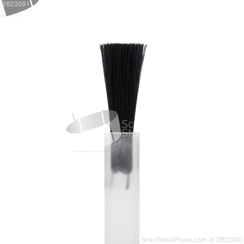 Image of Brush for nail polish on white background