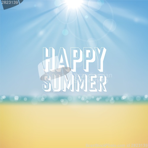 Image of Summer holiday tropical beach background