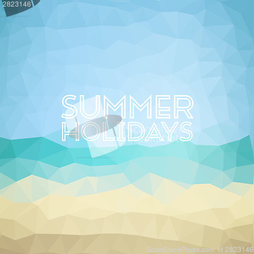 Image of Summer holiday tropical beach background