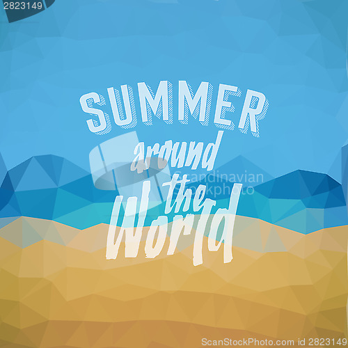 Image of Summer holiday tropical beach background