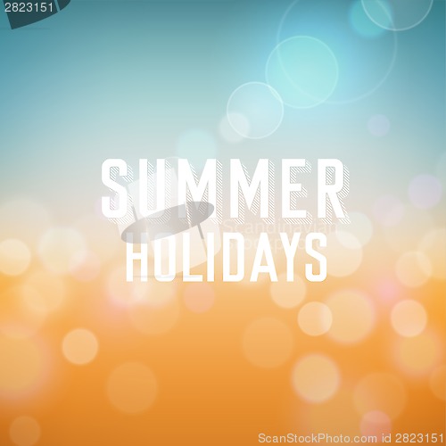 Image of Summer holiday tropical beach background