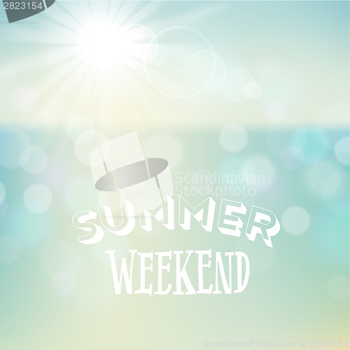 Image of Summer holiday tropical beach background