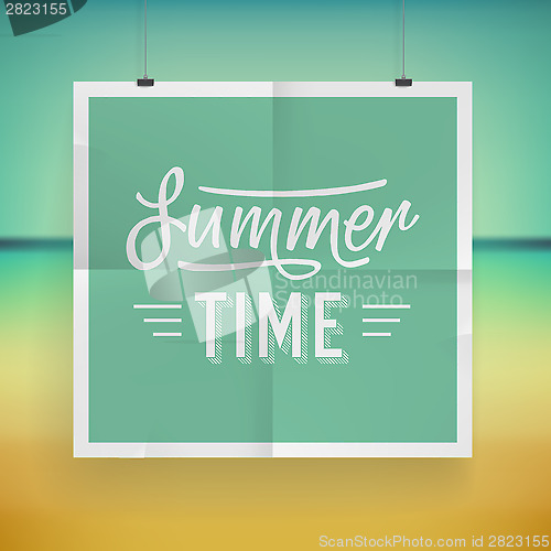 Image of Summer holiday poster design