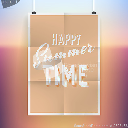 Image of Summer holiday poster design