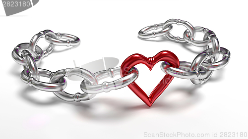 Image of Heart in chain