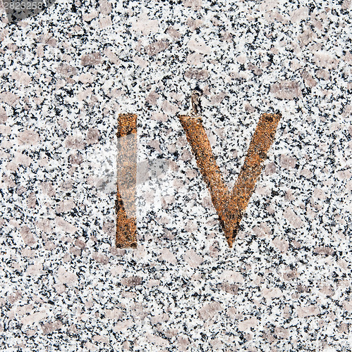 Image of Roman numbers collection