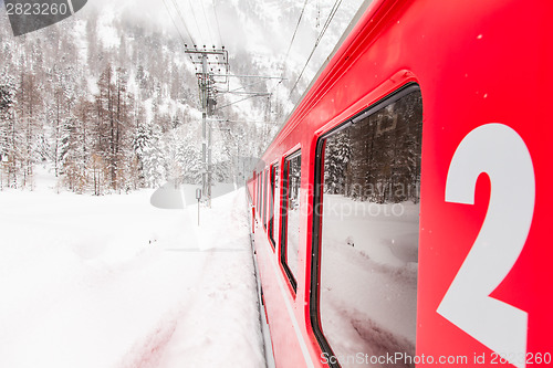 Image of Train in the snow