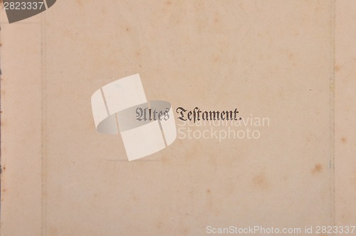 Image of Old testament