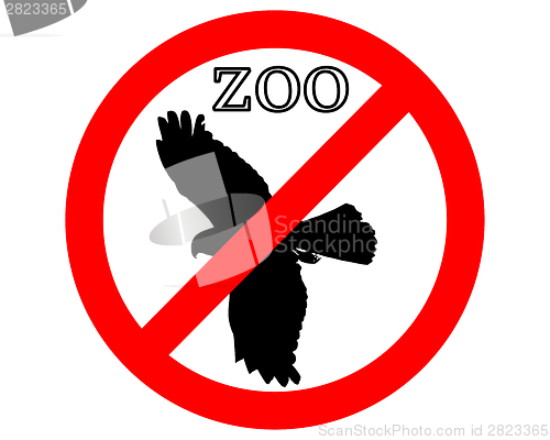 Image of Raptor in zoo prohibited