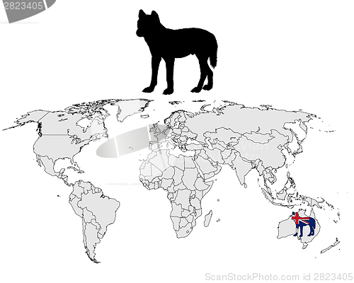 Image of Australian Dingo range