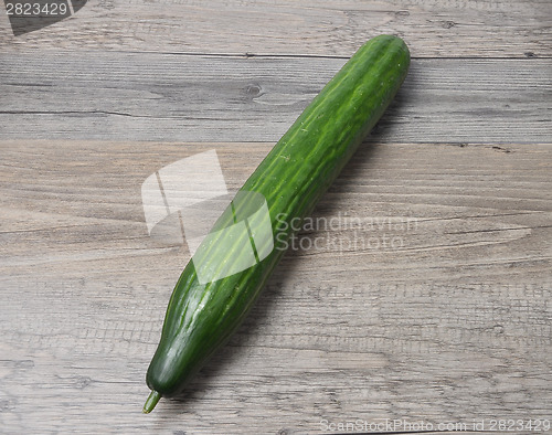 Image of Cucumber on wood