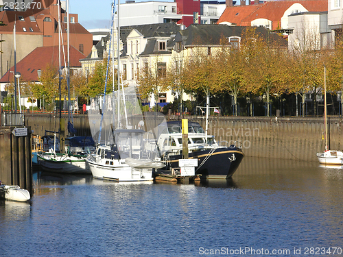Image of Boats drop anchor in a haven in Oldenburg