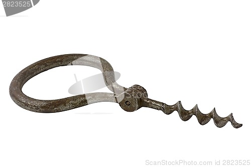 Image of Vintage metal corkscrew.
