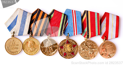 Image of Collection of Russian (soviet) medals for participation in the S