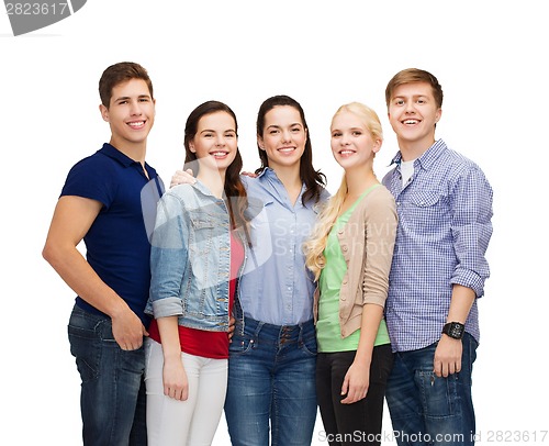 Image of group of smiling students standing