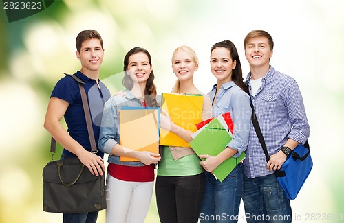 Image of group of smiling students standing