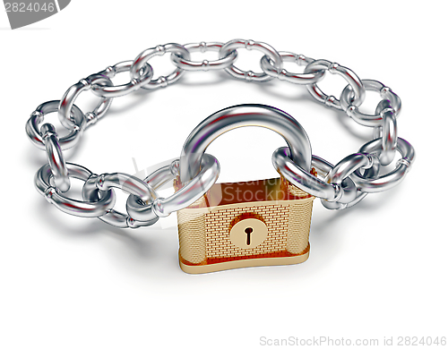 Image of Padlock and chain