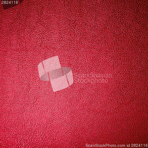 Image of Red Leather Texture Made From Deer Skin
