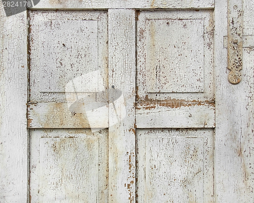 Image of old wooden door detail